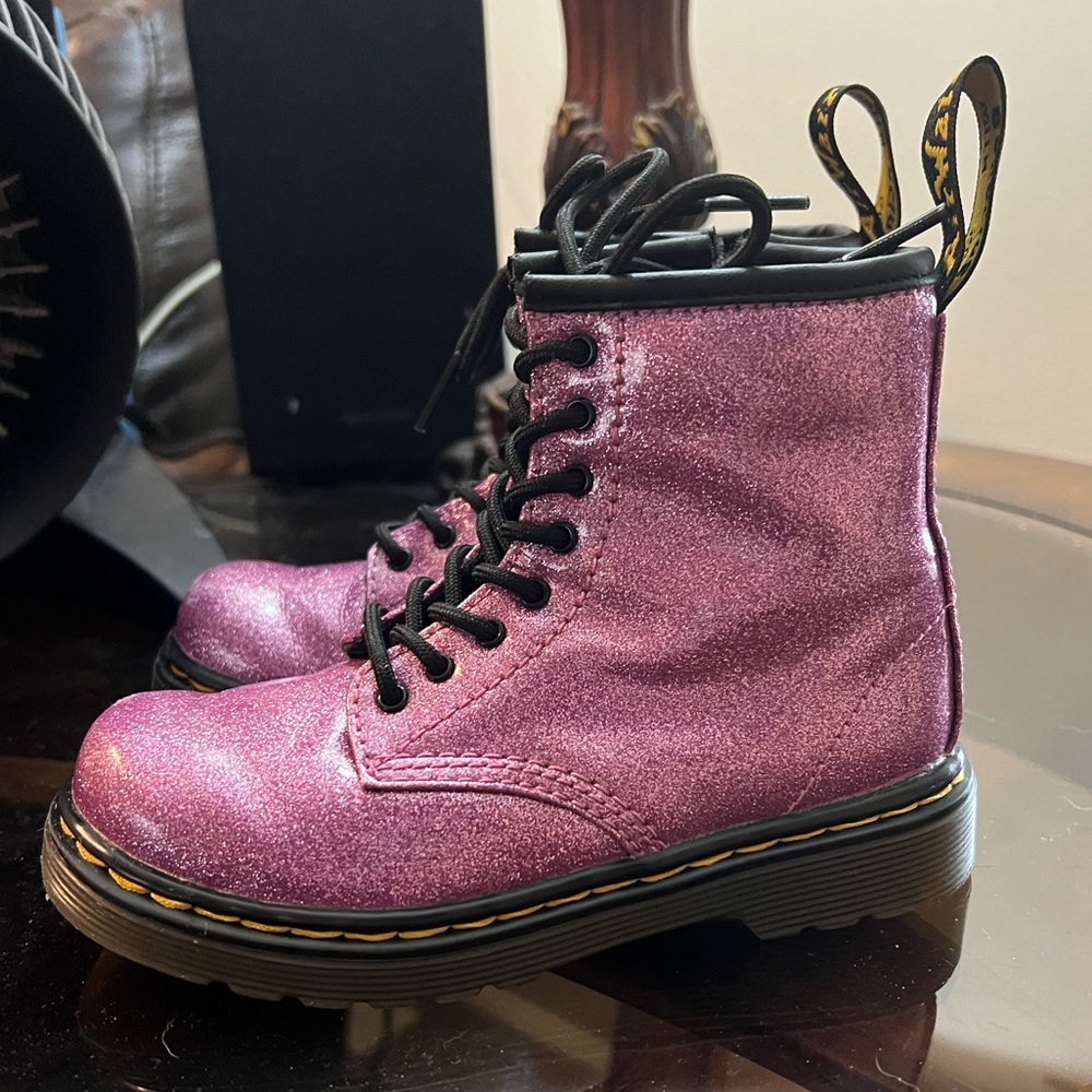 Dr. Marten glitter boots